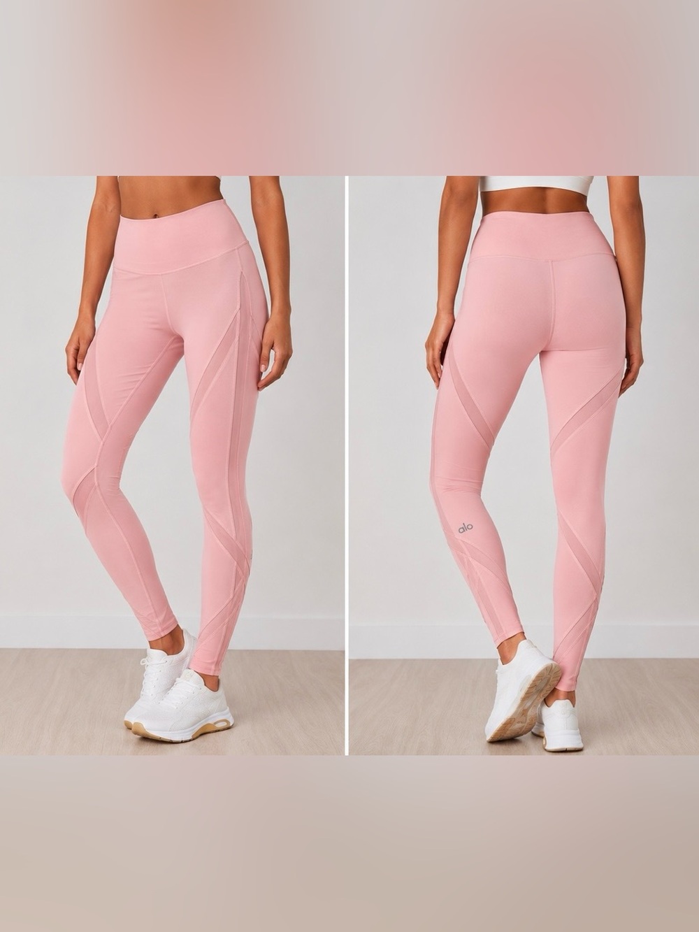 ALO Yoga Pink High-Rise Sculpting Leggings, M 💗